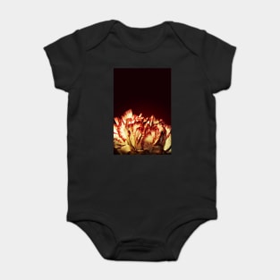 Carnation Flower Fire Baby Bodysuit